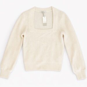 Madewell Cream Scoop Neck Sweater